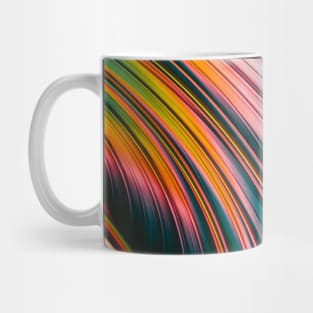 Multicolored Abstract Art Strands Mug